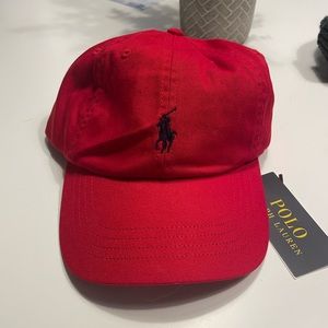 Red Ralph Lauren Polo Hat